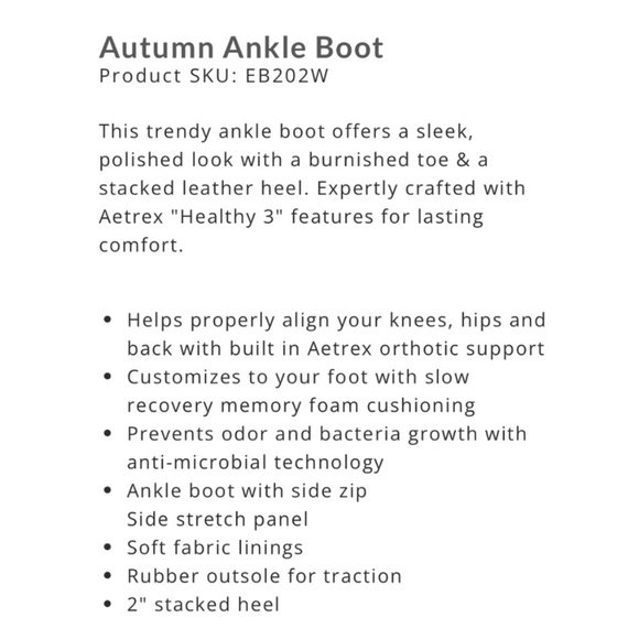 Aetrex Autumn Gray Ankle Boots | 7 - Picture 7 of 7